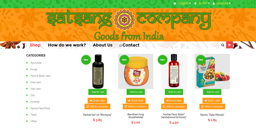 Интернет магазин индийских товаров